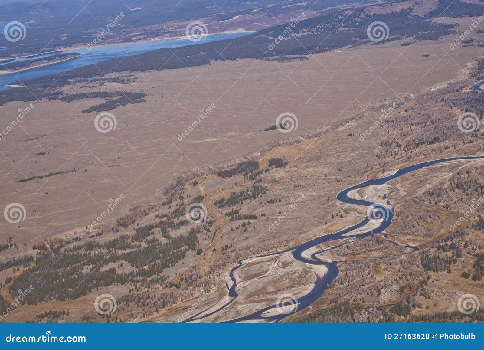 Snake River from the Air in Wyoming Stock Photo Image of wyoming