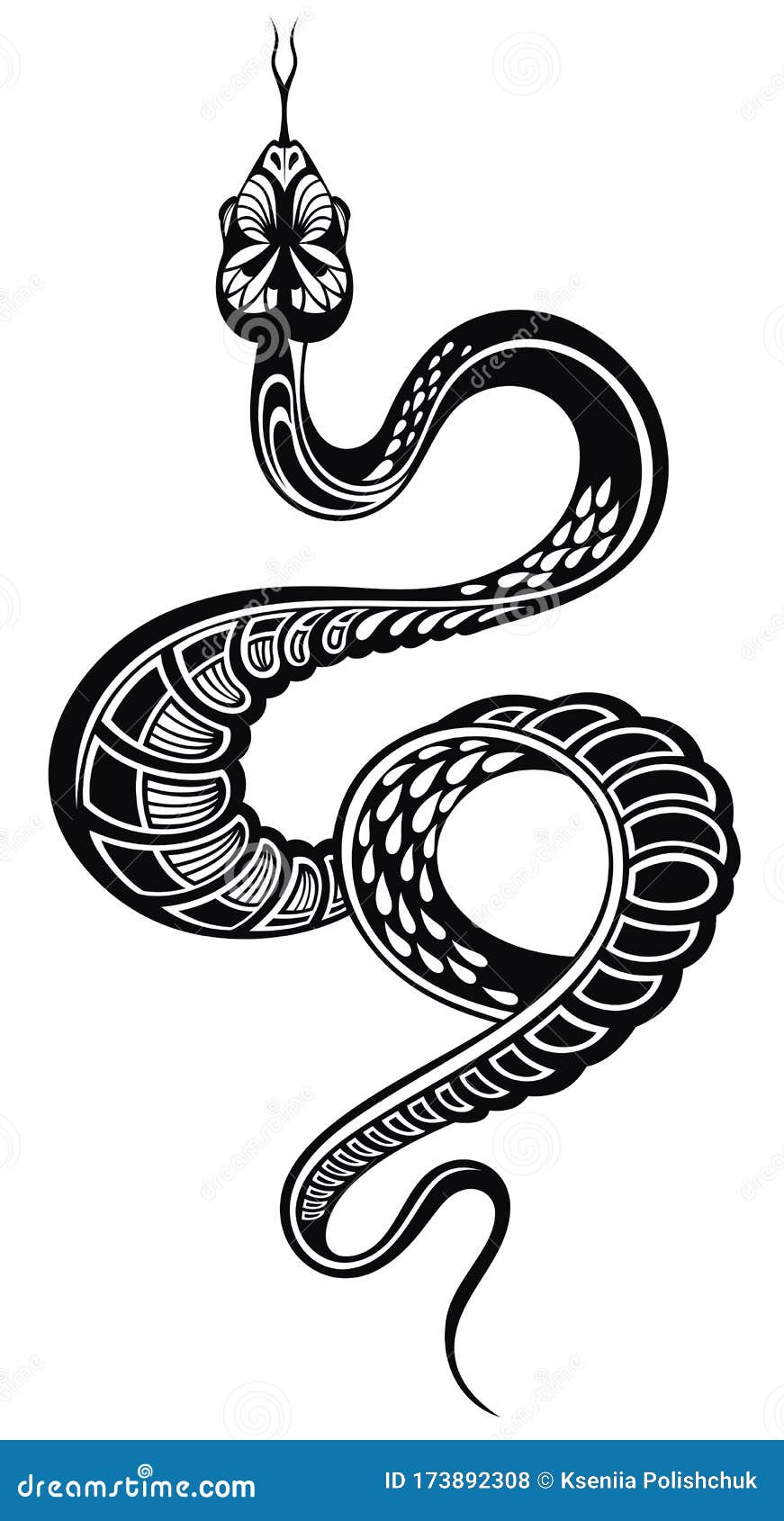 Black Snakes Sign On White Background Snake Tattoo Royalty Free SVG  Cliparts Vectors And Stock Illustration Image 142193629