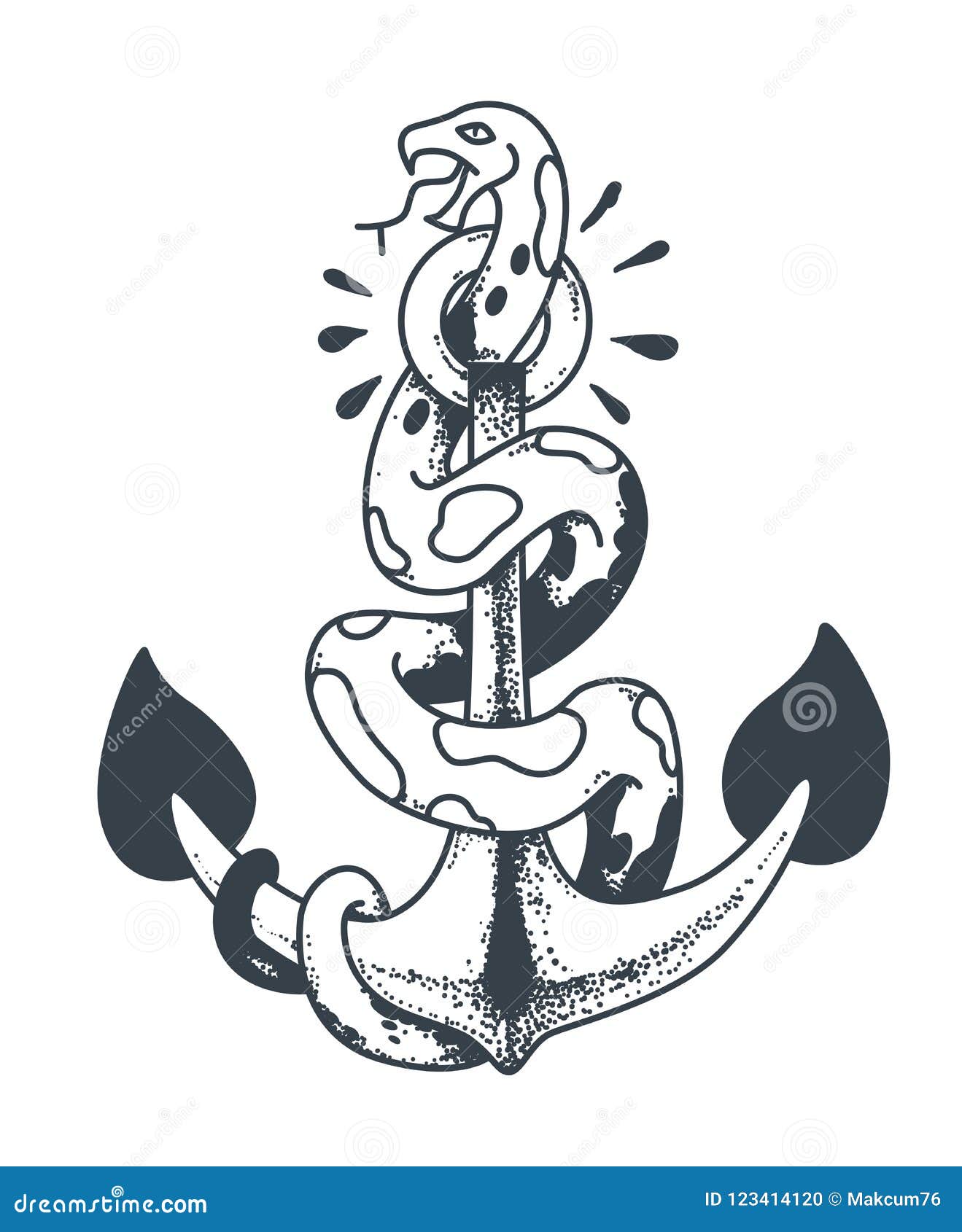 An anchor with the words para siempre surrounding it tattoo idea | TattoosAI