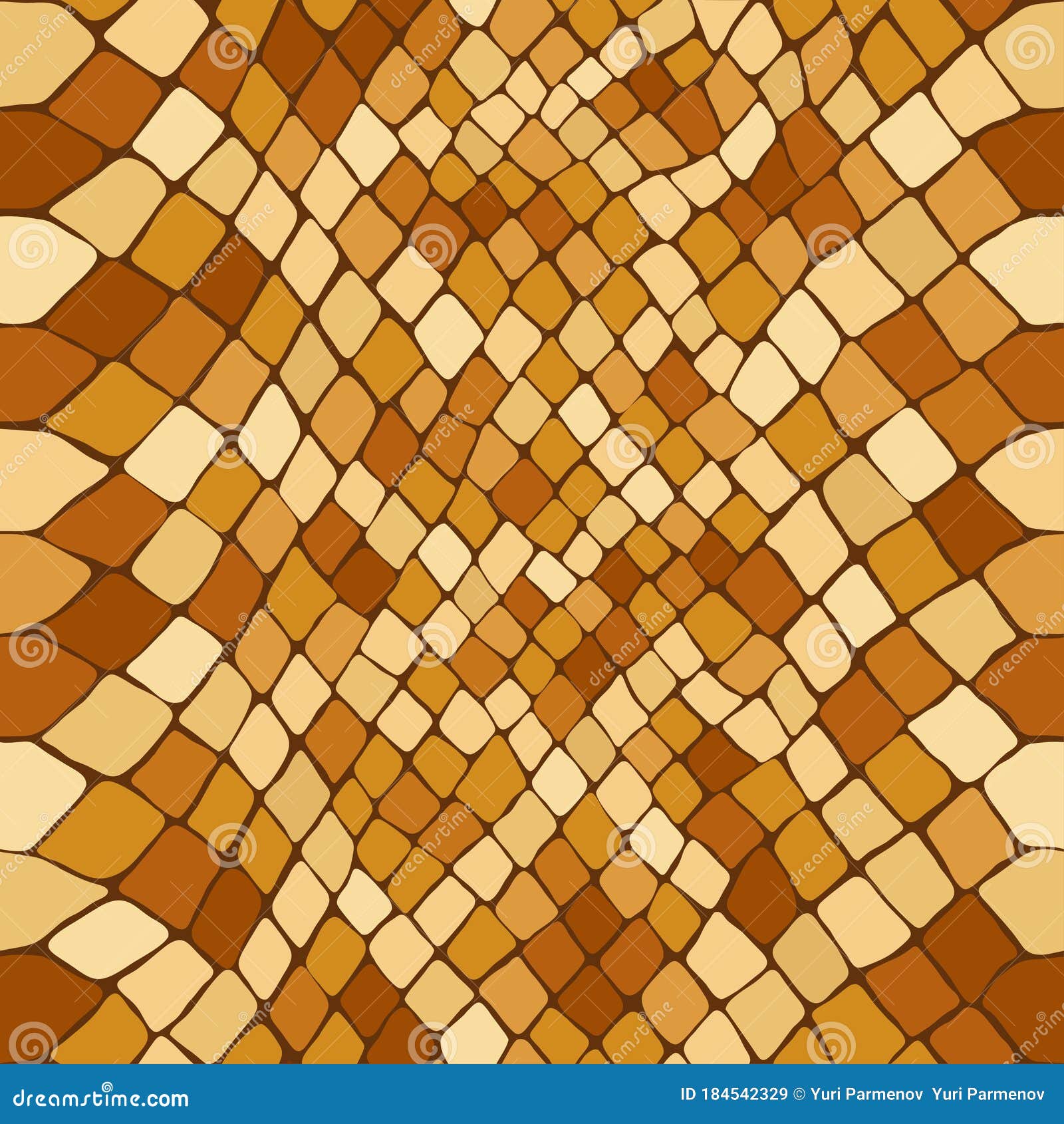 Snake Skin Scale Seamless Drawing Bright Yellow Reptile Snake Skin Scale Seamless Drawing Bright Yellow Reptile