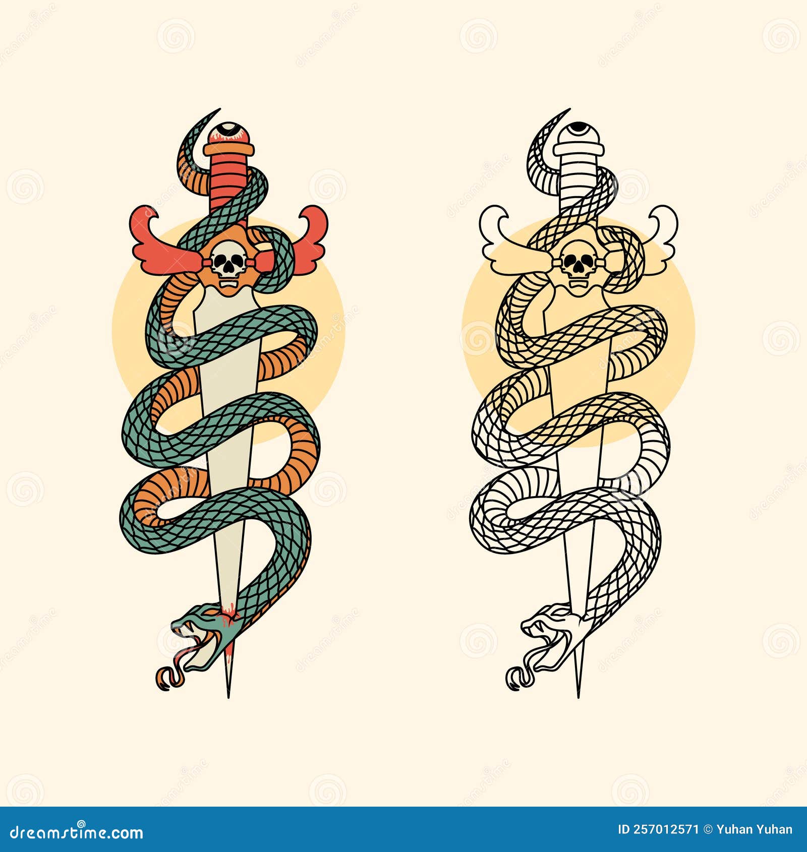 1sheet Snake Pattern Tattoo Sticker | SHEIN ASIA