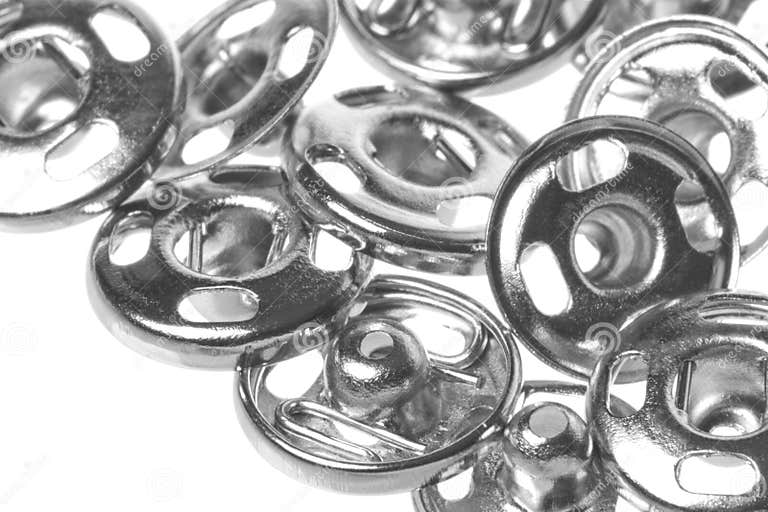 Snap Fasteners Macro Isolated Stock Photo Image of clothes, closeup
