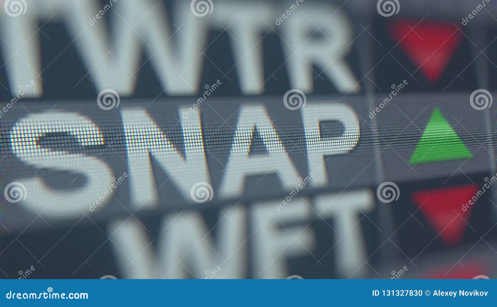SNAP SNAP Stock Ticker. Editorial 3D Rendering Stock Illustration Illustration of symbol