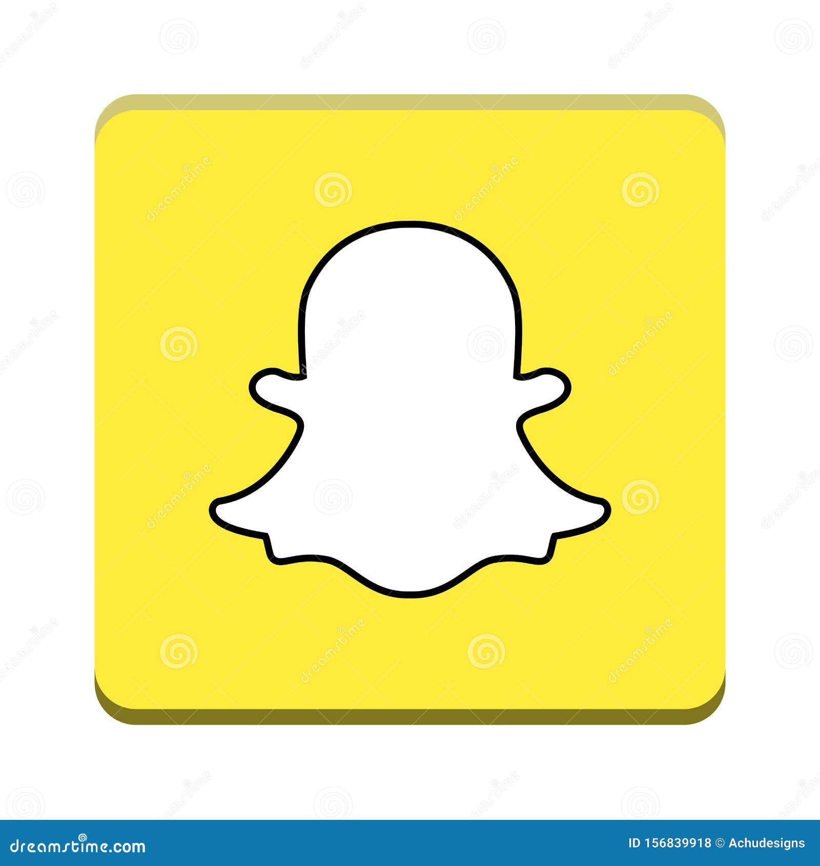 Snapchat icon editorial stock photo. Illustration of clipart - 156839918