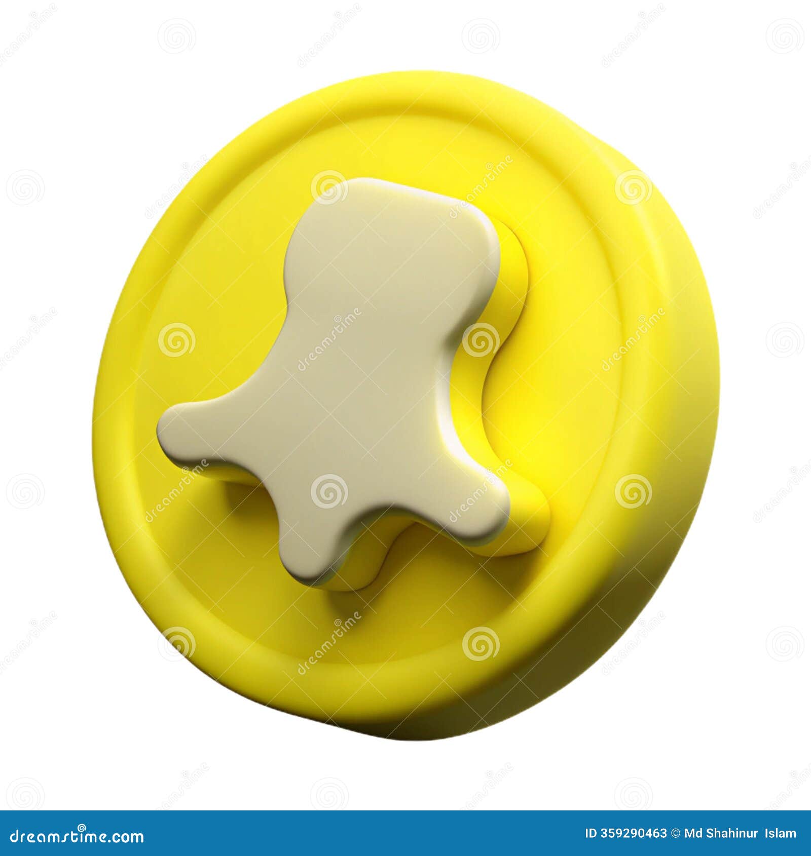 snapchat-1 logo 3d icon