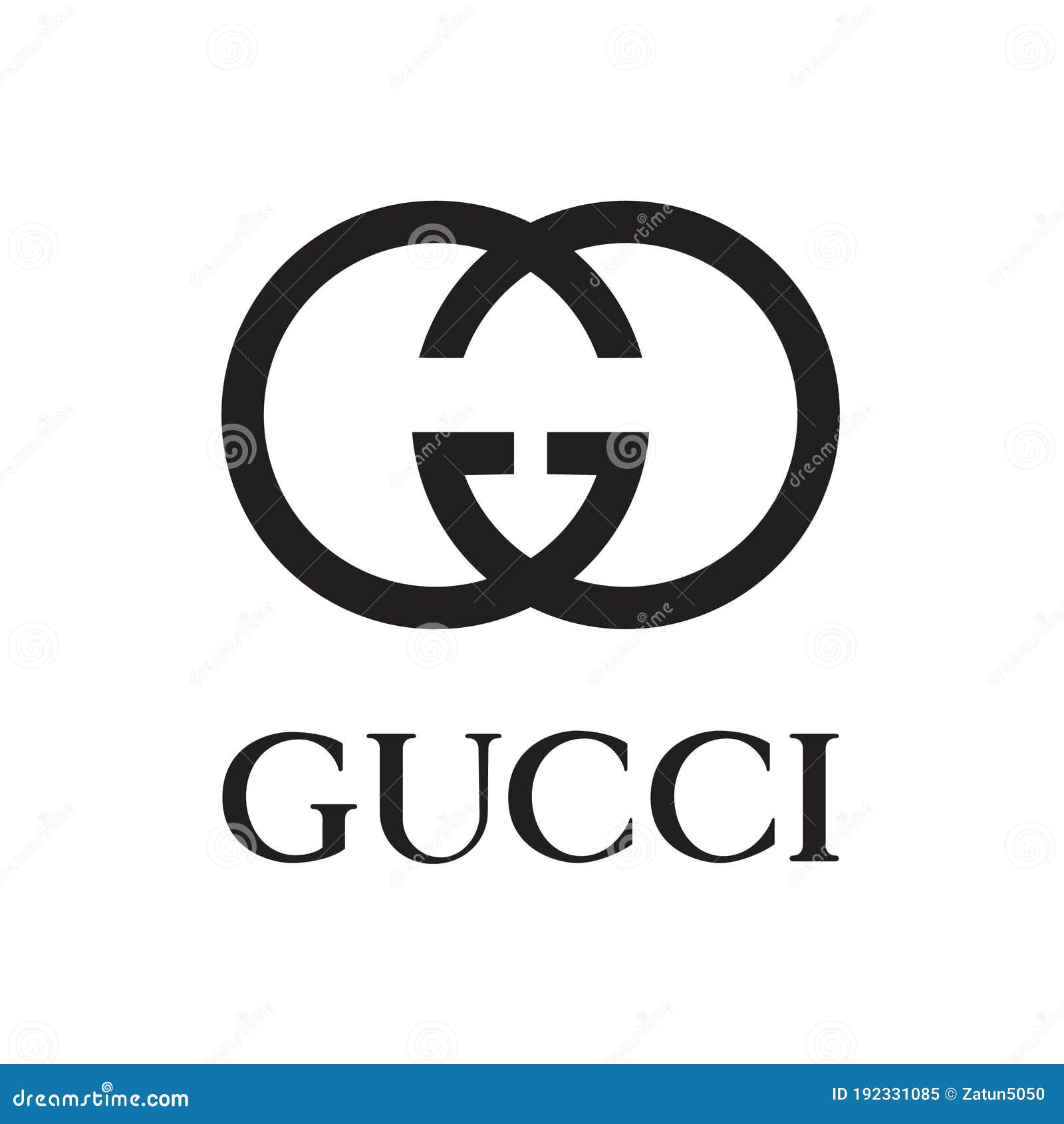 Gucci Fashion Brand Vector Logo Editorial Image - Illustration of