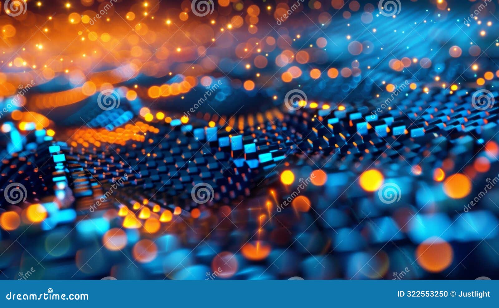 a snapshot of a qcd lattice simulation with particles arranged in a hexagonal pattern and colored according to their