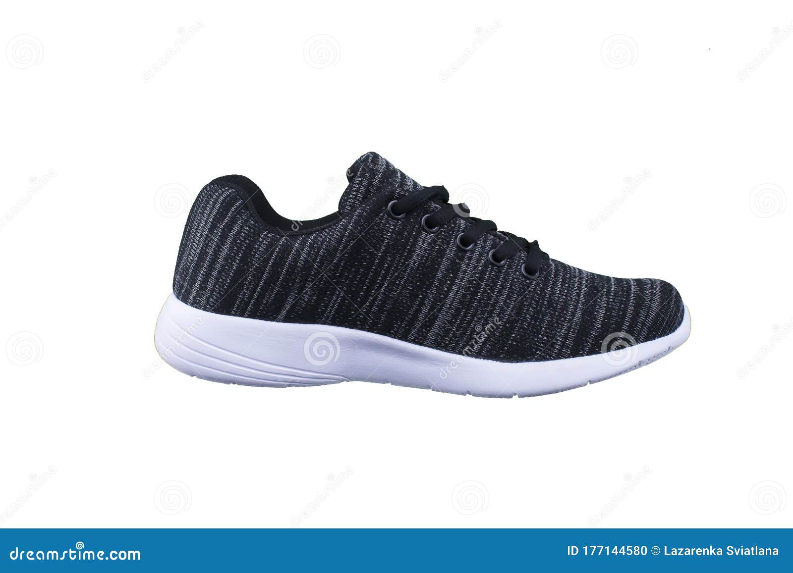Sneaker gray black. stock photo. Image of view, footwear - 177144580