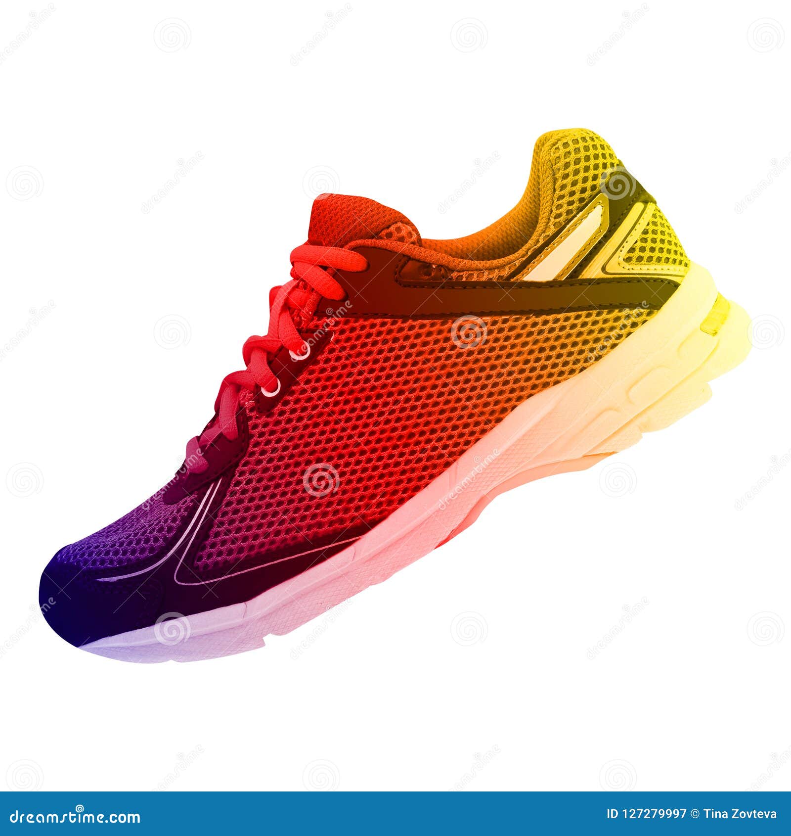 Sneaker isolated on white stock image. Image of isolated - 127279997