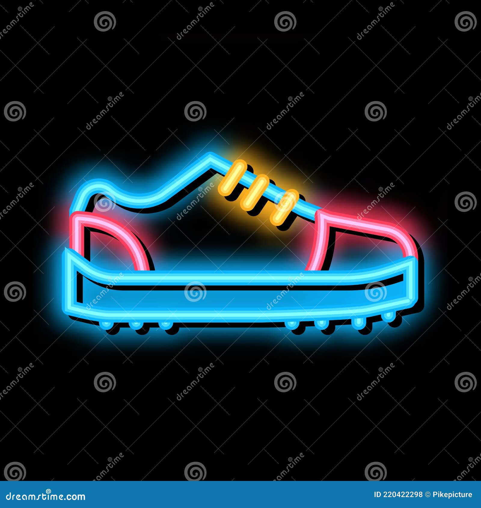 Stride Rite Light-Up Zips Cosmic Sneaker - Grey/Neon