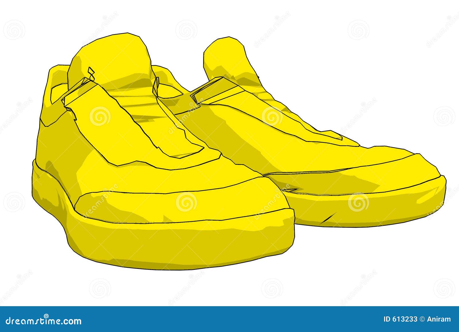 Sneakers stock illustration. Illustration of render, rendering 613233