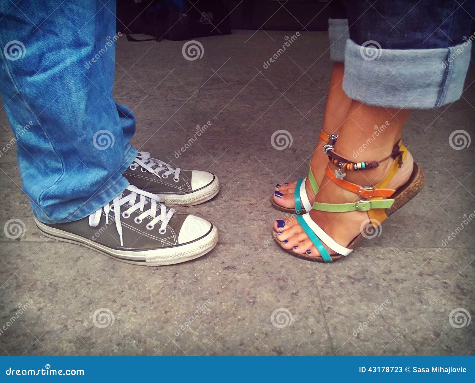 sneakers and sandals