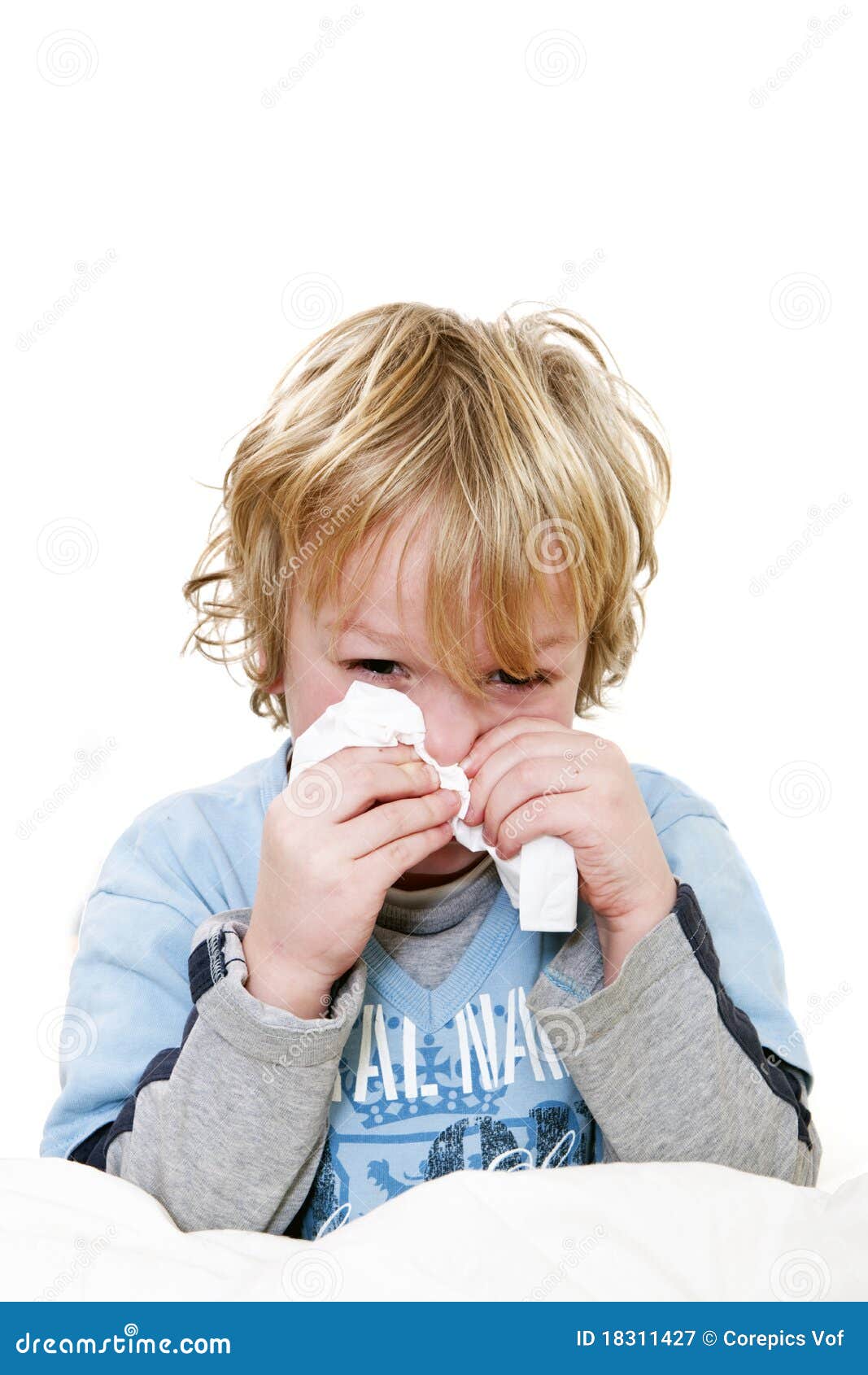 Sneezing child stock image. Image of blowing, handkerchief 18311427