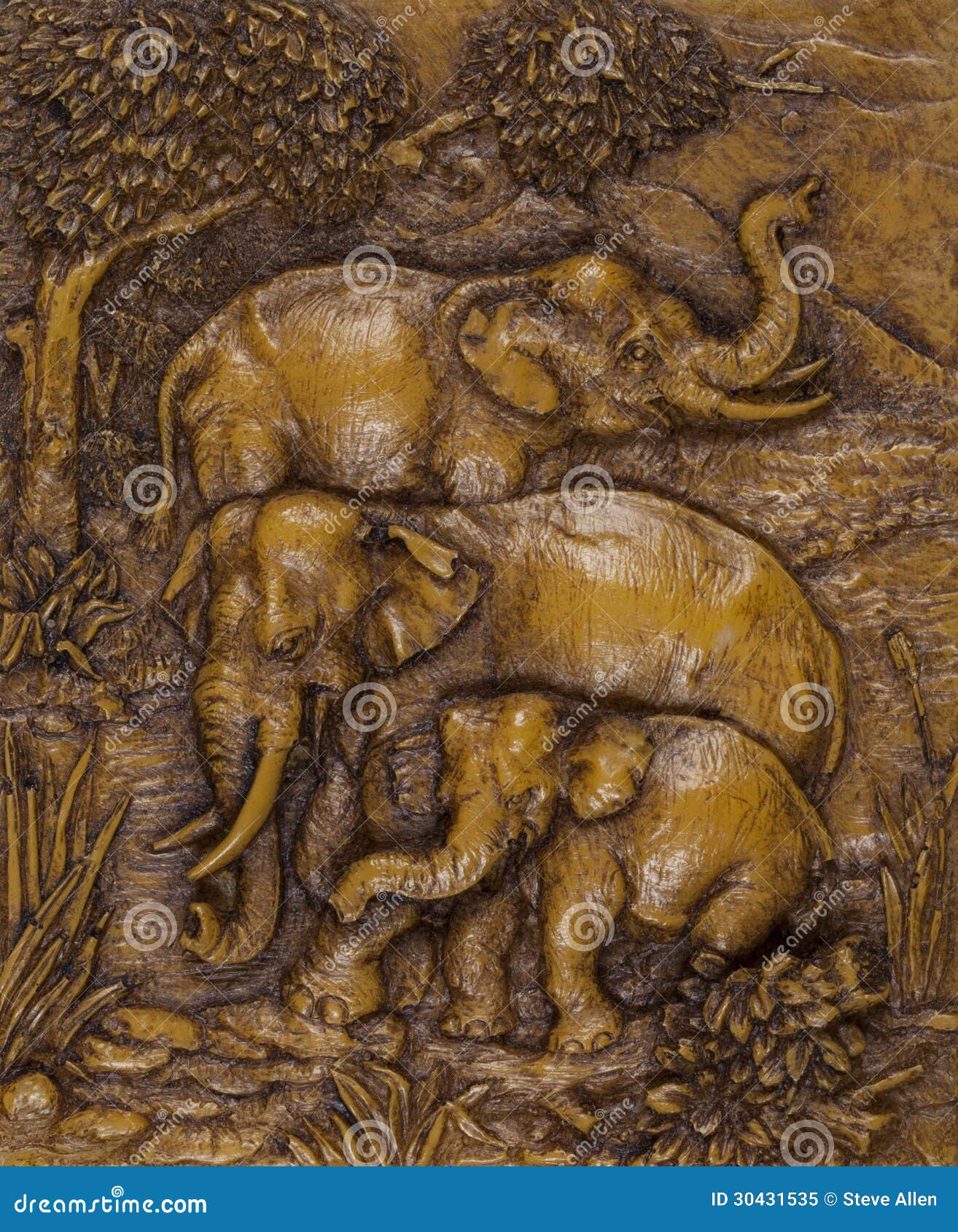 Snida för elfenben av asiatiska elefanter - Thailand