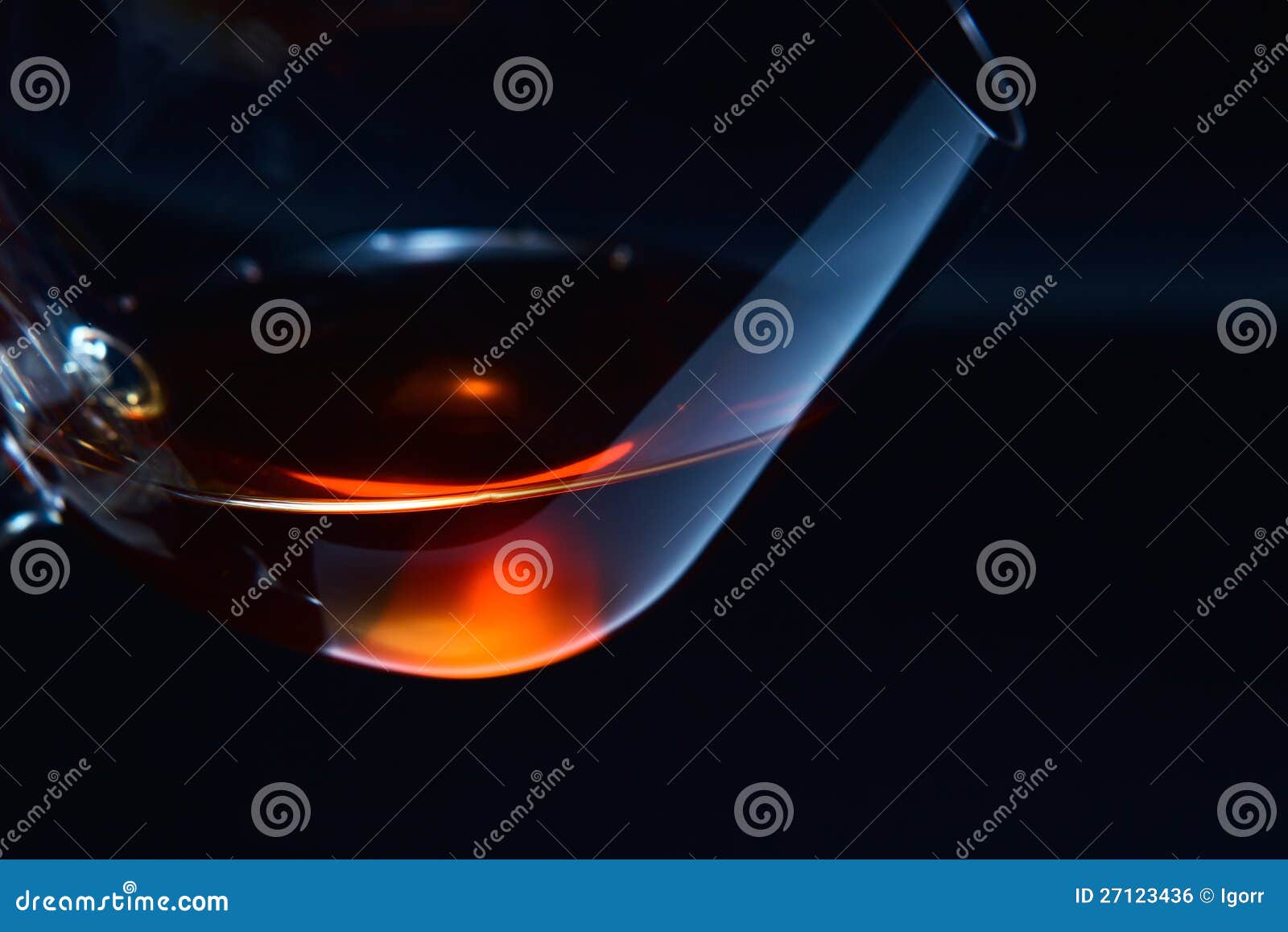 Snifter with brandy stock photo. Image of amber, color 27123436