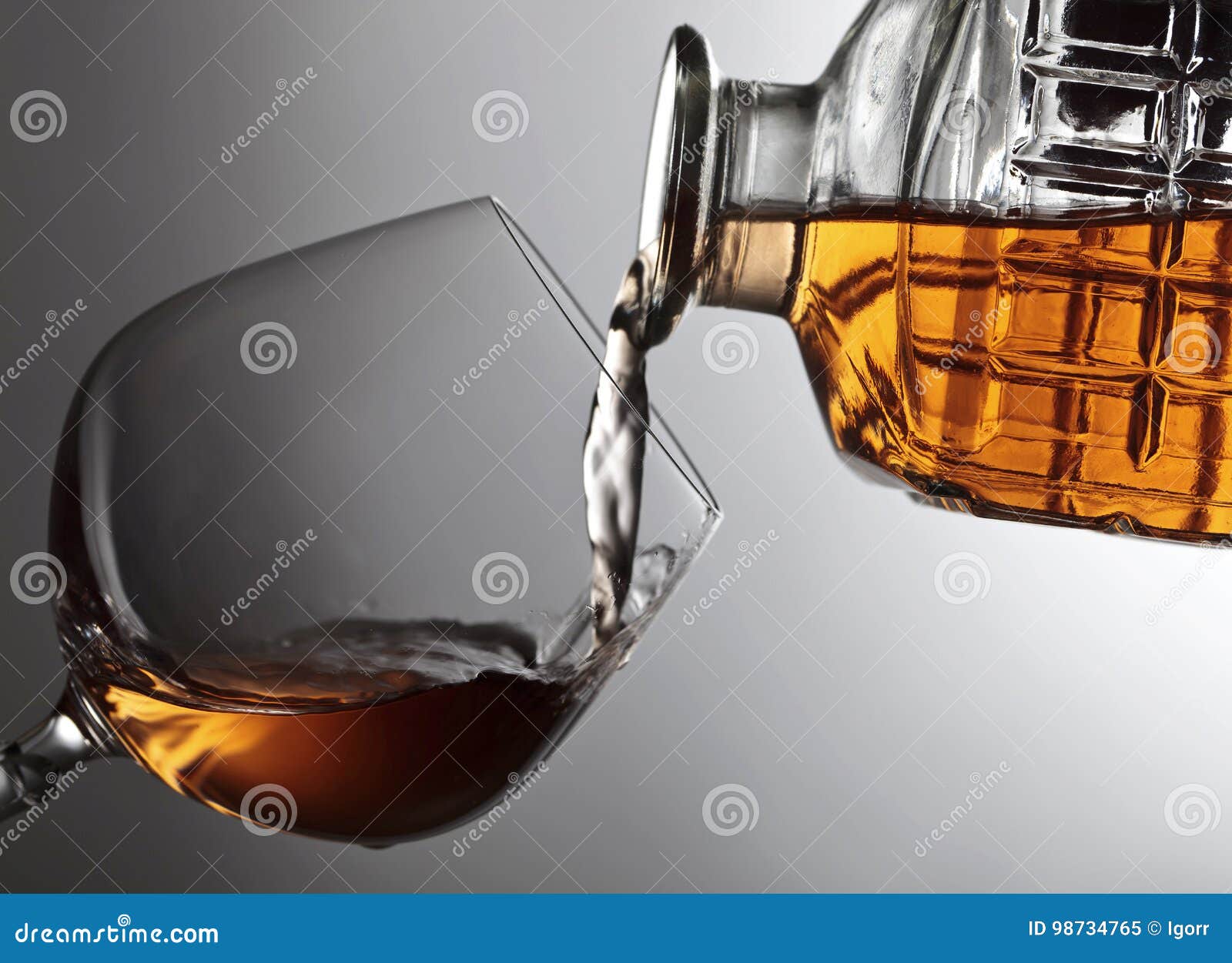 Snifter of brandy . stock image. Image of liquid, hard 98734765