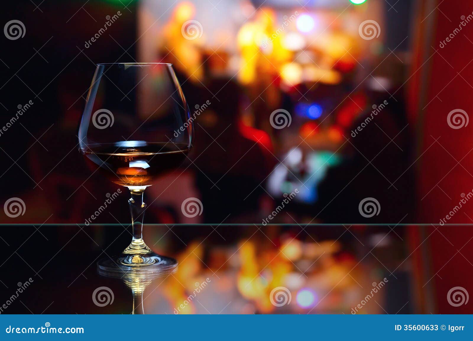 Snifter with brandy stock image. Image of black, 35600633