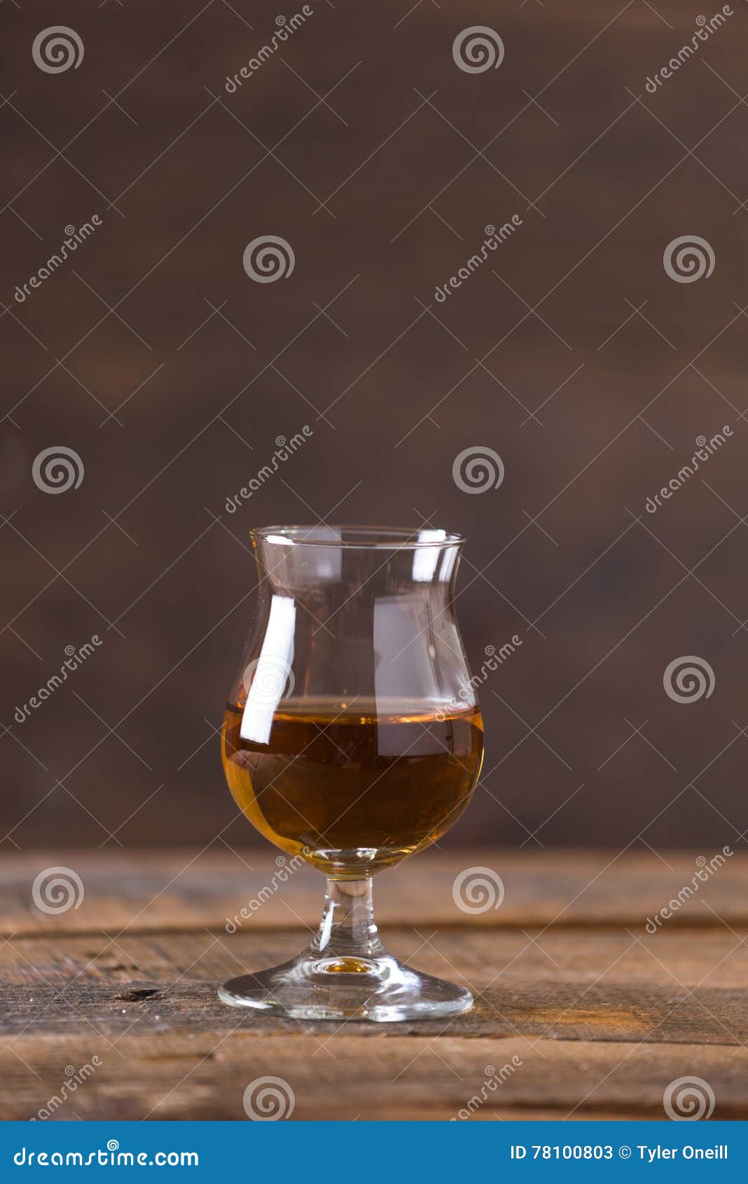 Snifter for Drinking Whiskey Out of Stock Image Image of bourbon
