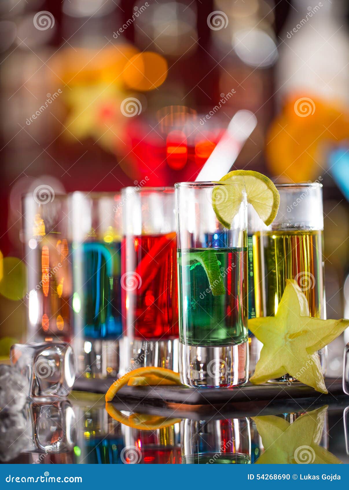 Snifters on bar desk stock photo. Image of drink, black 54268690