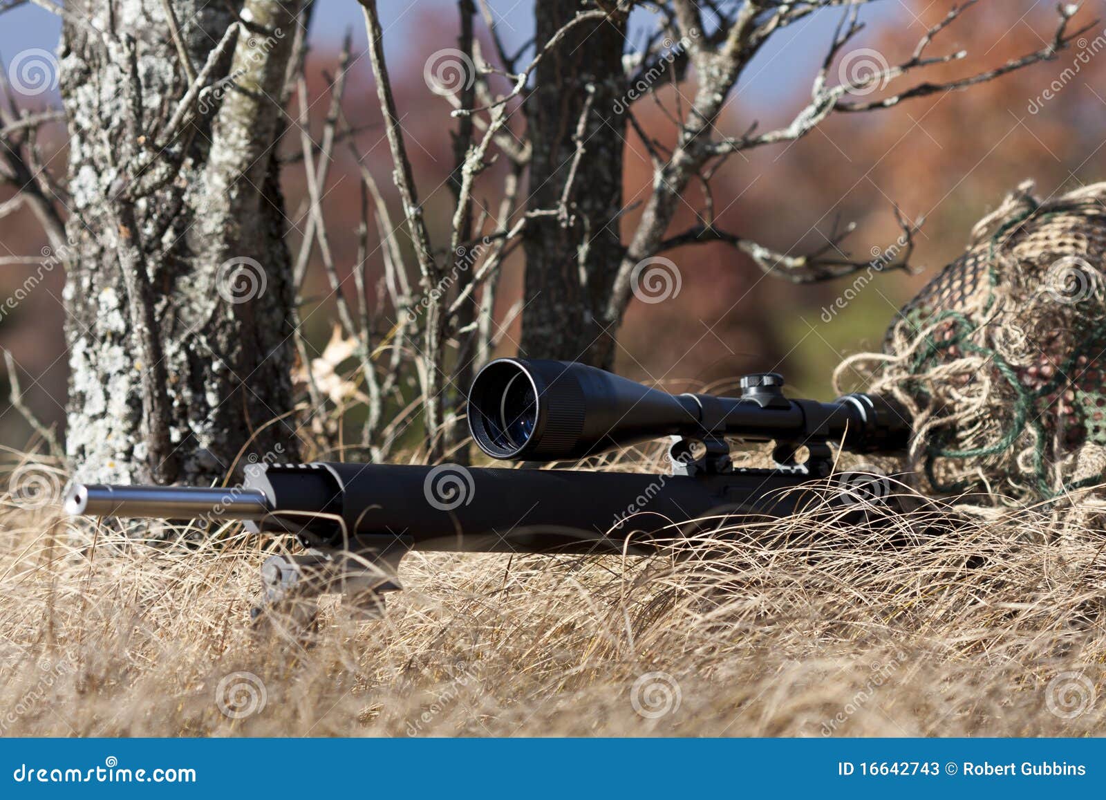 Paintball Sniper Ready For Shooting Stock Photo - Download Image