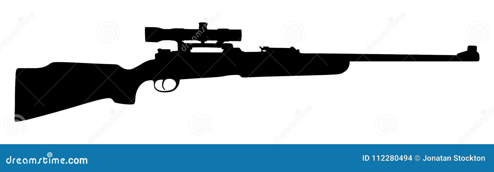 sniper rifle  silhouette  .
