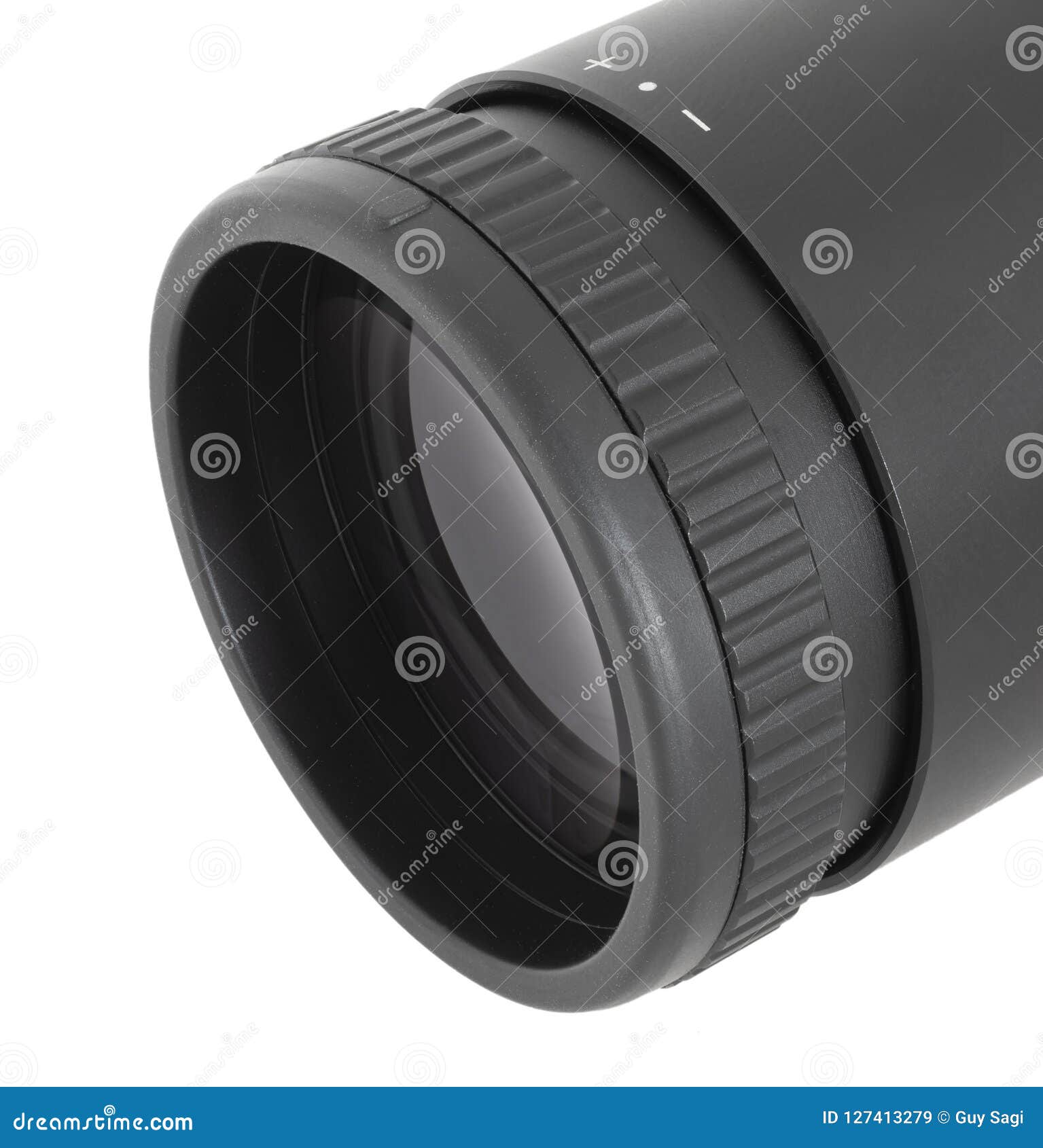 Sniper Scope Adjustable Diopter Stock Image Image of gray, textured