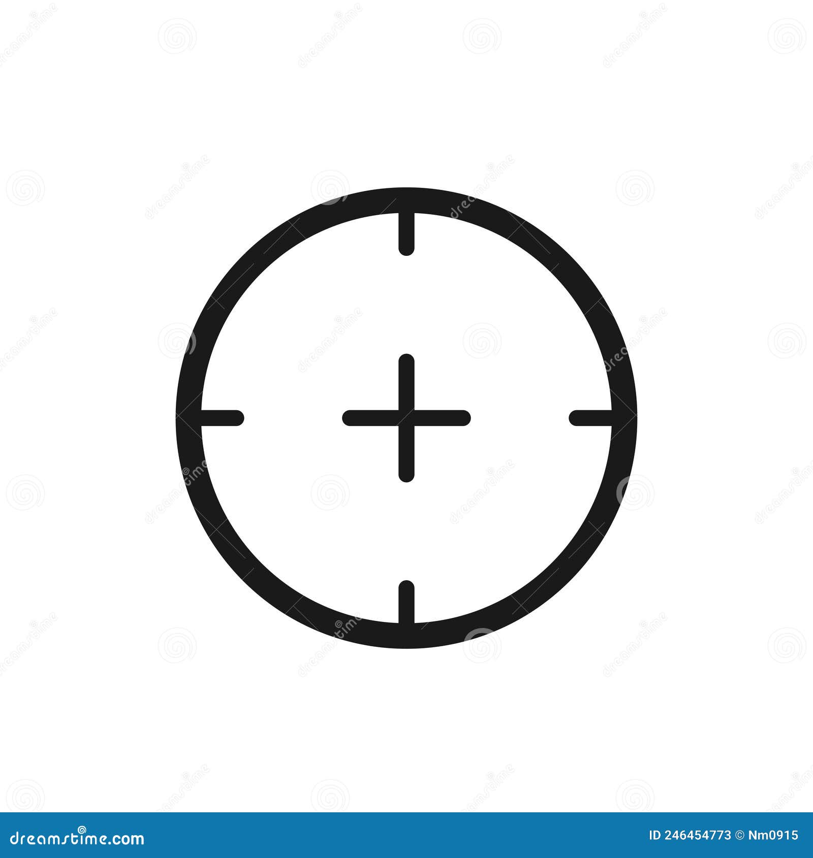 snipers cope icon. crosshair, reticle and sniper gun target.  image for military and game web 
