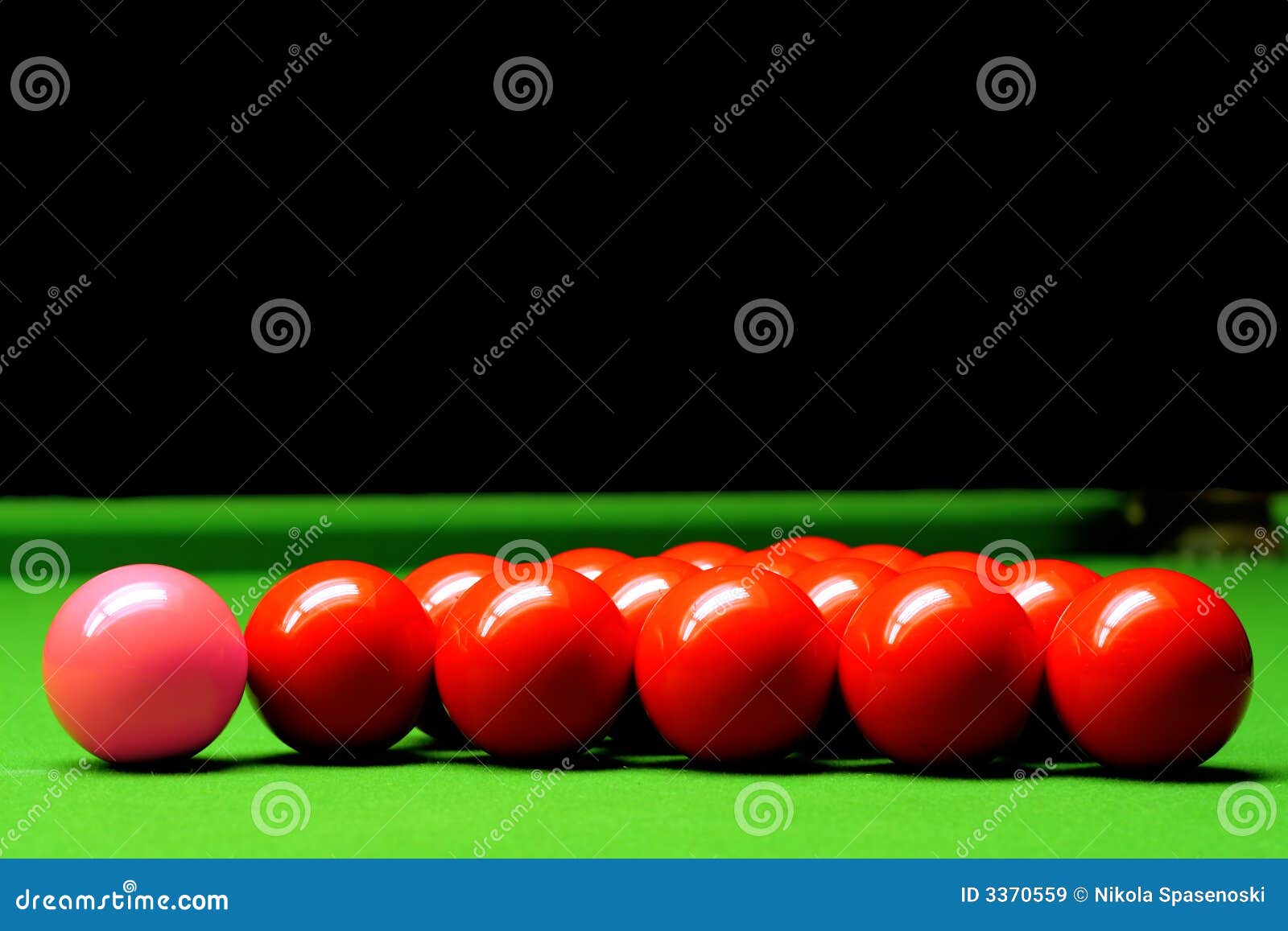 Snooker balls stock image