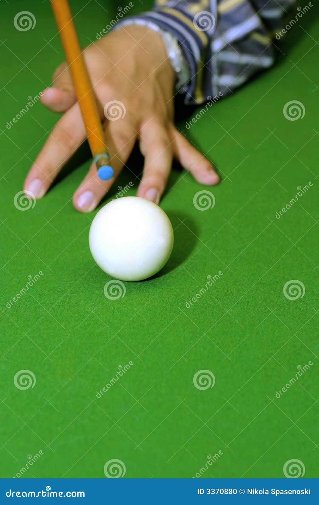 Snooker player stock photo