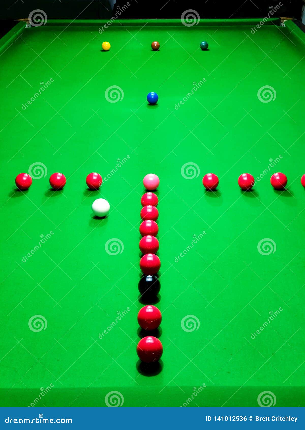 Set up on sale snooker table