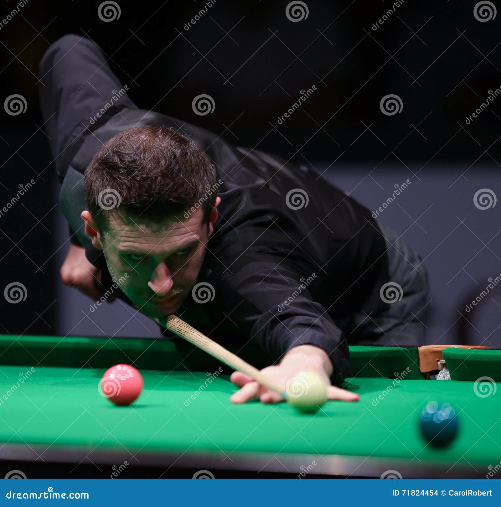 Snooker World Champion, Mark Selby Plays Friendly Tournament in Bucharest Editorial Stock Image