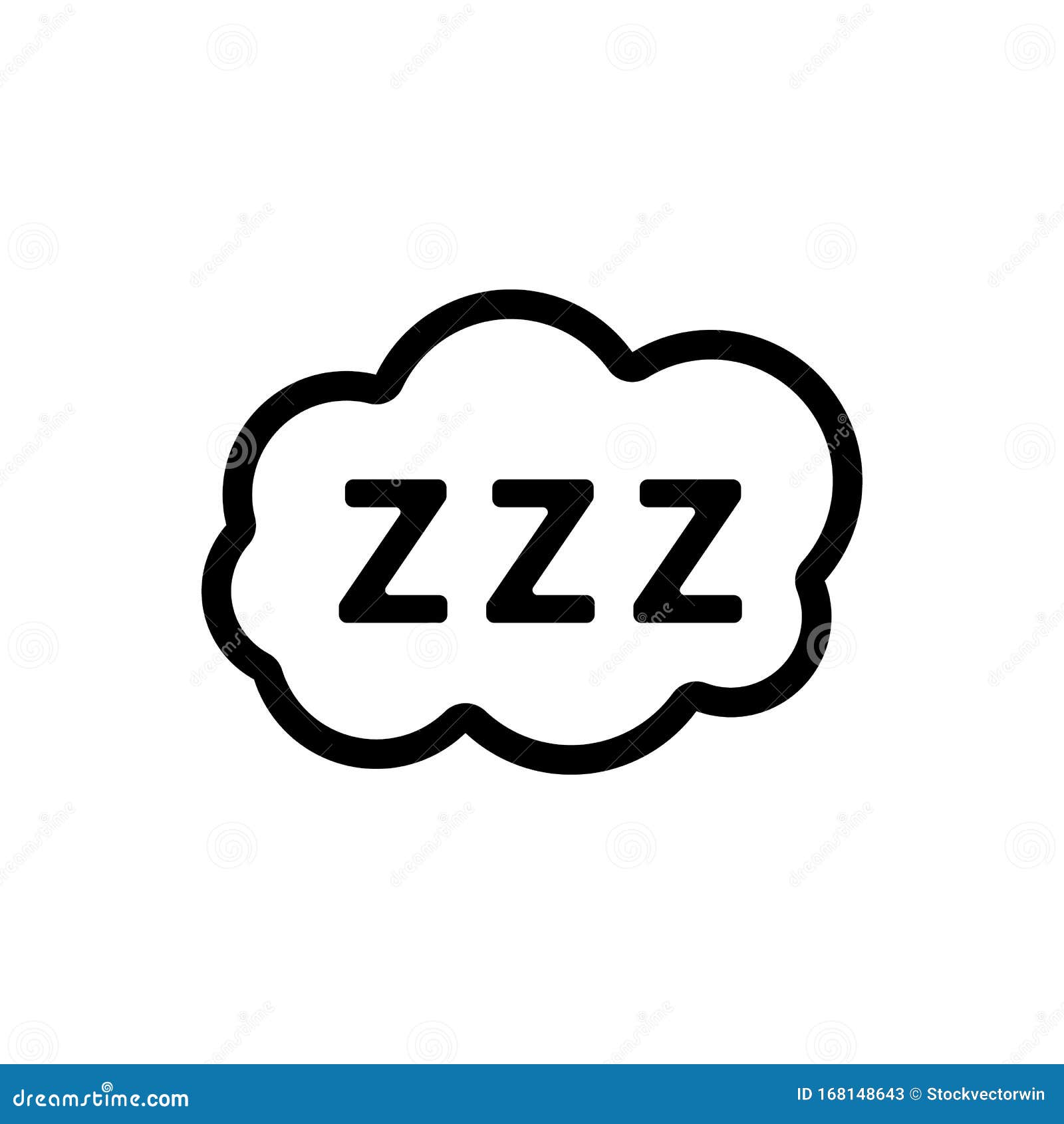 Snoring Icon Vector. Isolated Contour Symbol Illustration Stock Vector ...