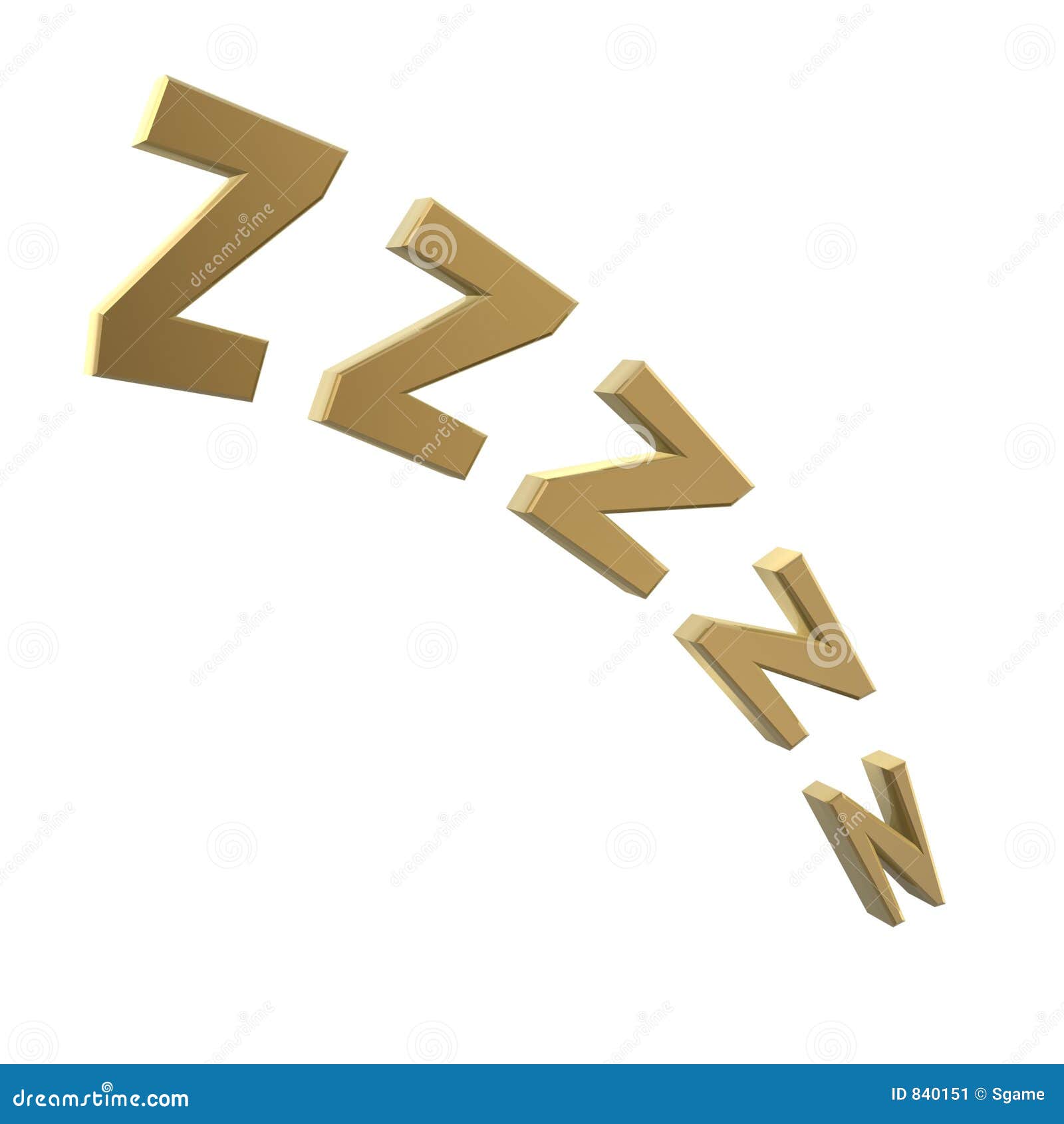 Snoring Symbol Stock Image 840151