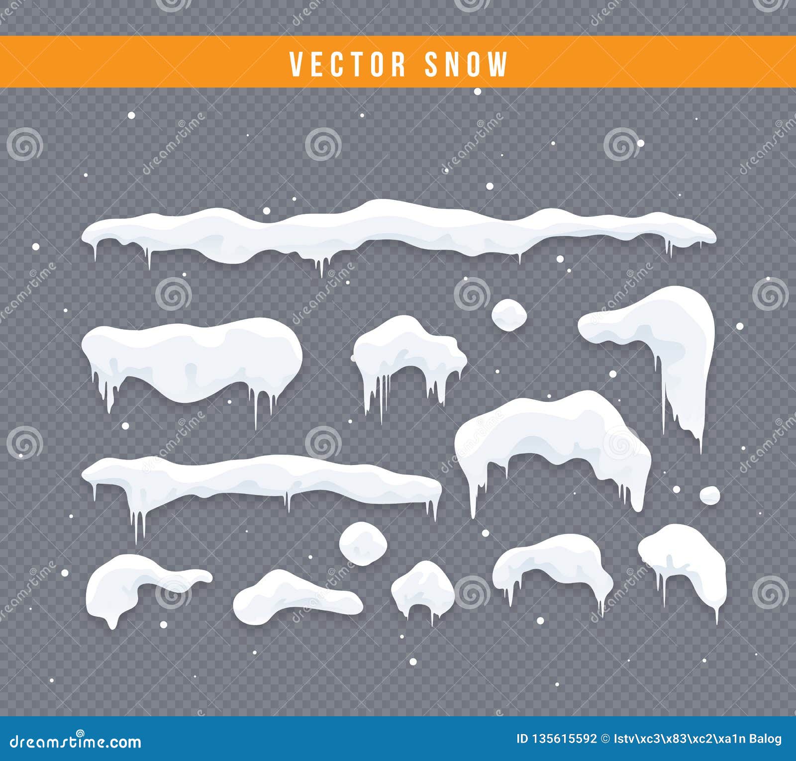 Download Snow Cap Vector Collection. Stock Vector - Illustration of ...