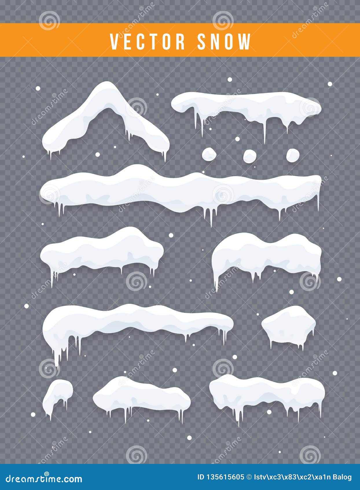 Download Snow Cap Vector Collection. Stock Vector - Illustration of ...