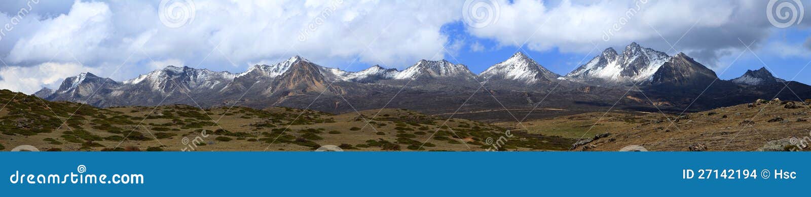 snow-capped mountains