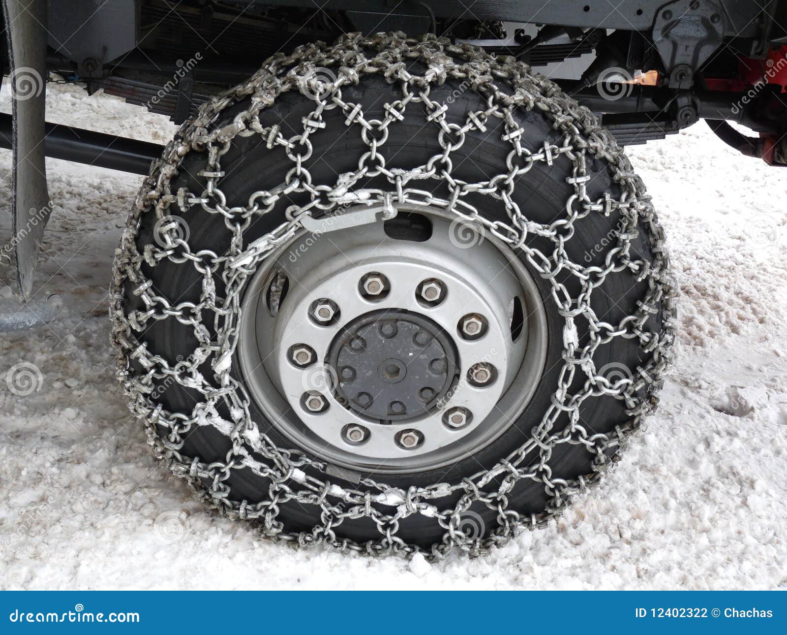 Snow chains stock photo. Image of conditions, chains 12402322