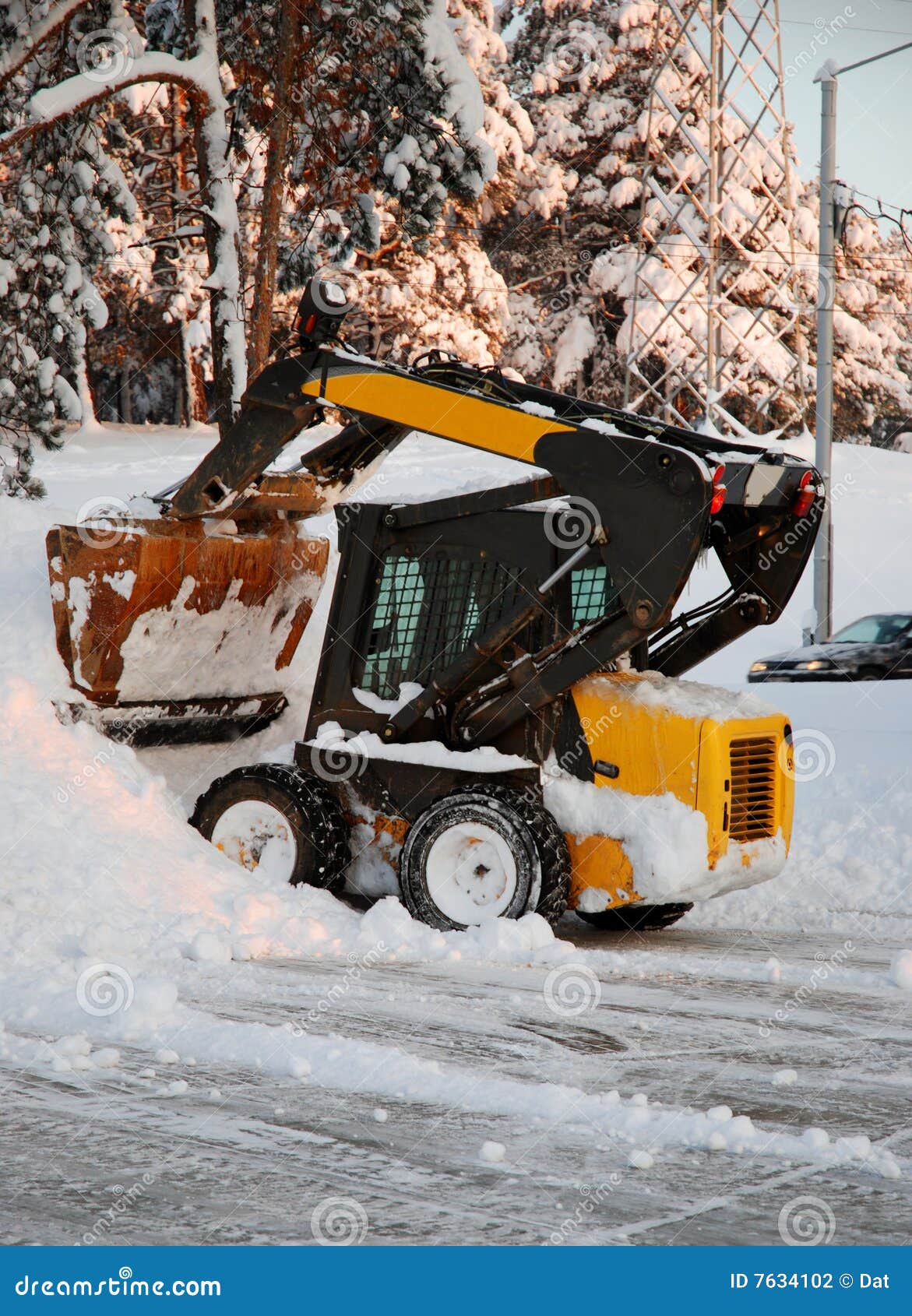 Snow-cleaner stock photo. Image of heavy, driving, equipment - 7634102