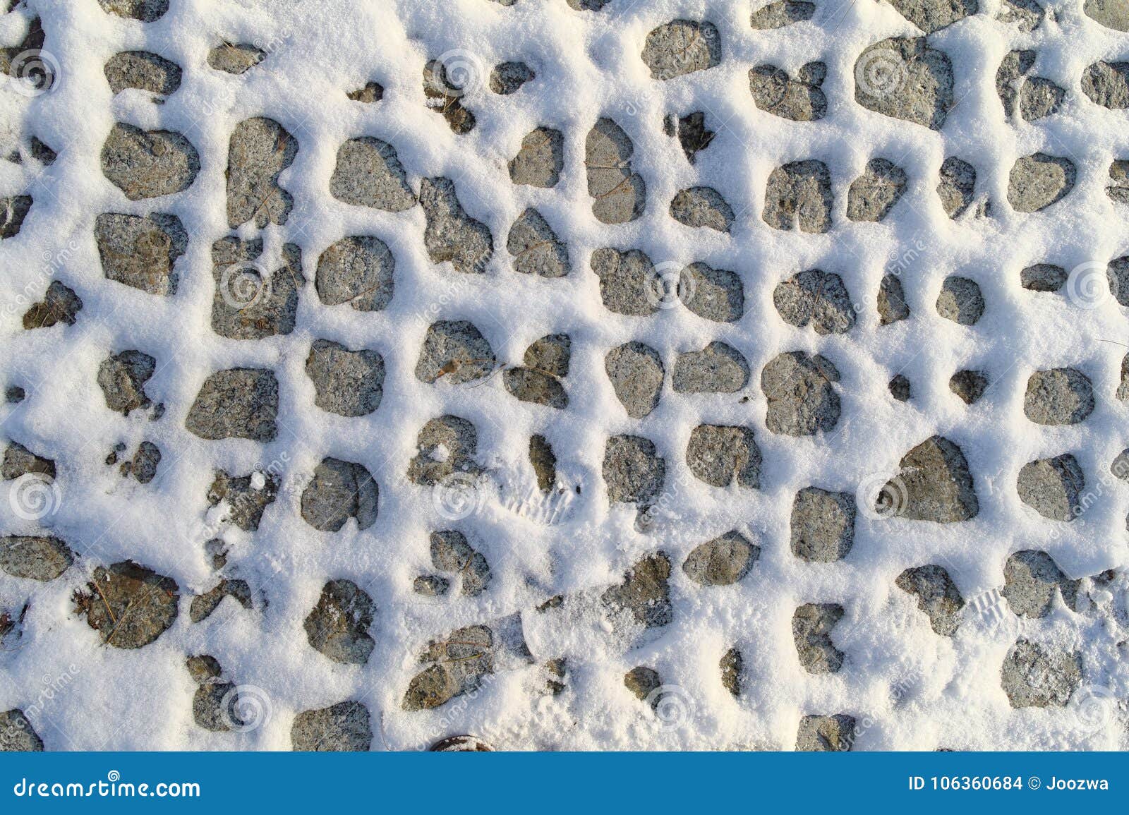 Snow and concrete stock photo. Image of pattern, sunny 106360684