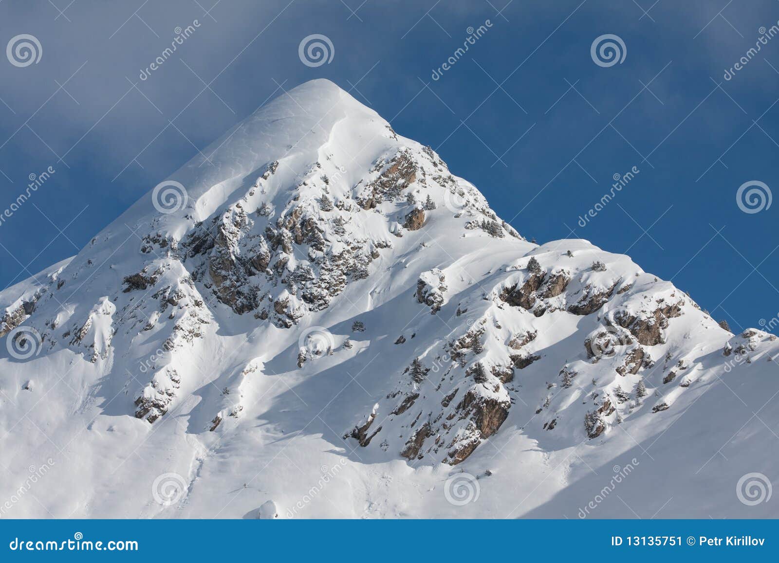 snow covered mountain peak