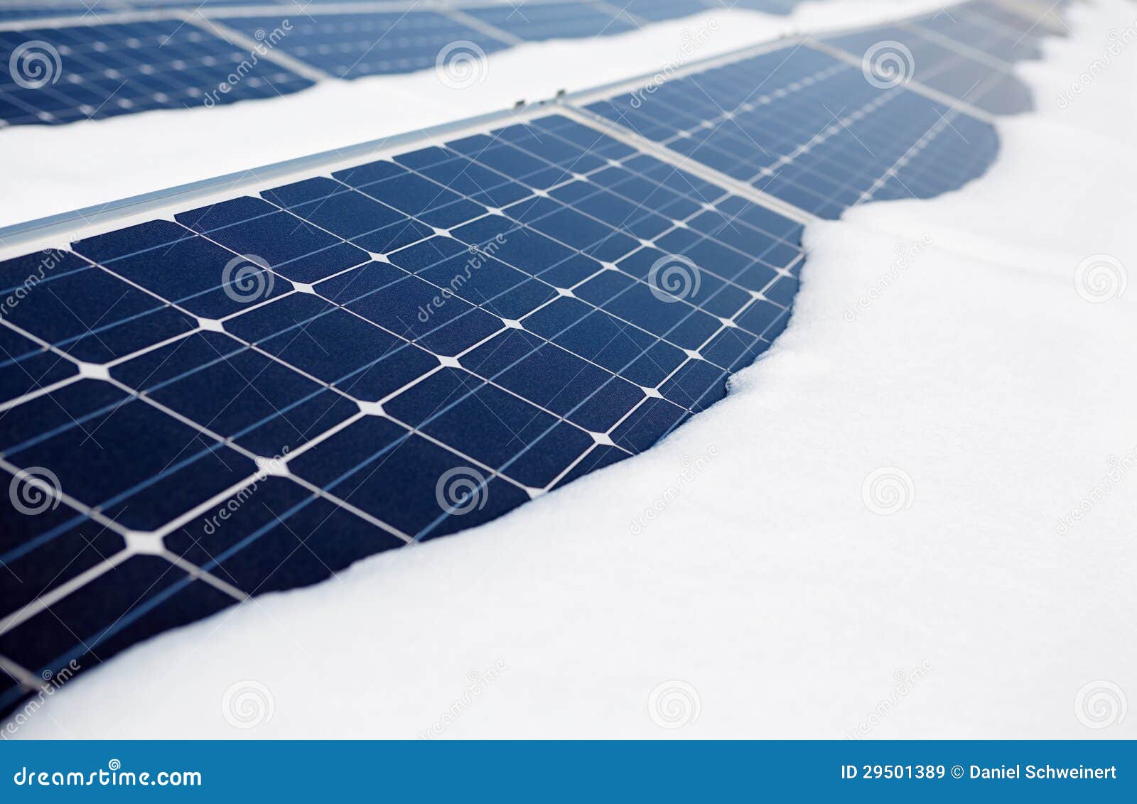 Snowcovered solar panel stock image. Image of electricity 29501389