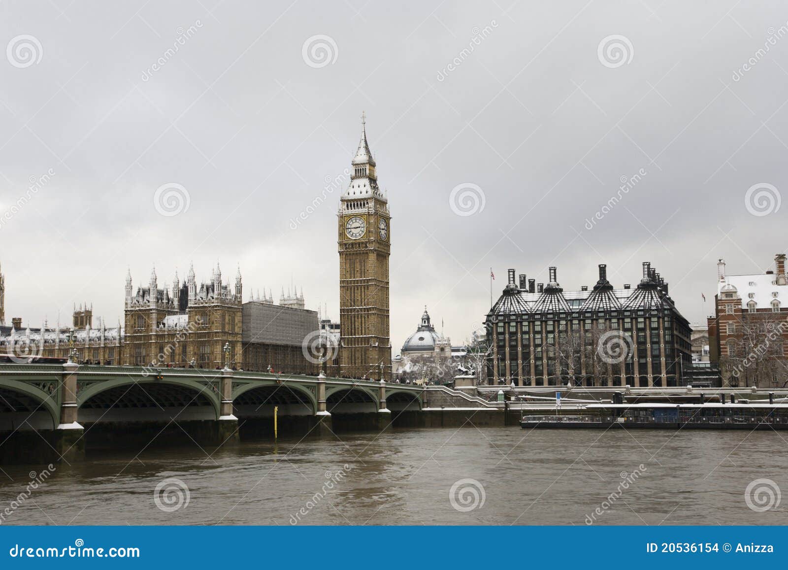 Snow Covered Westminster stock photo. Image of westminster 20536154