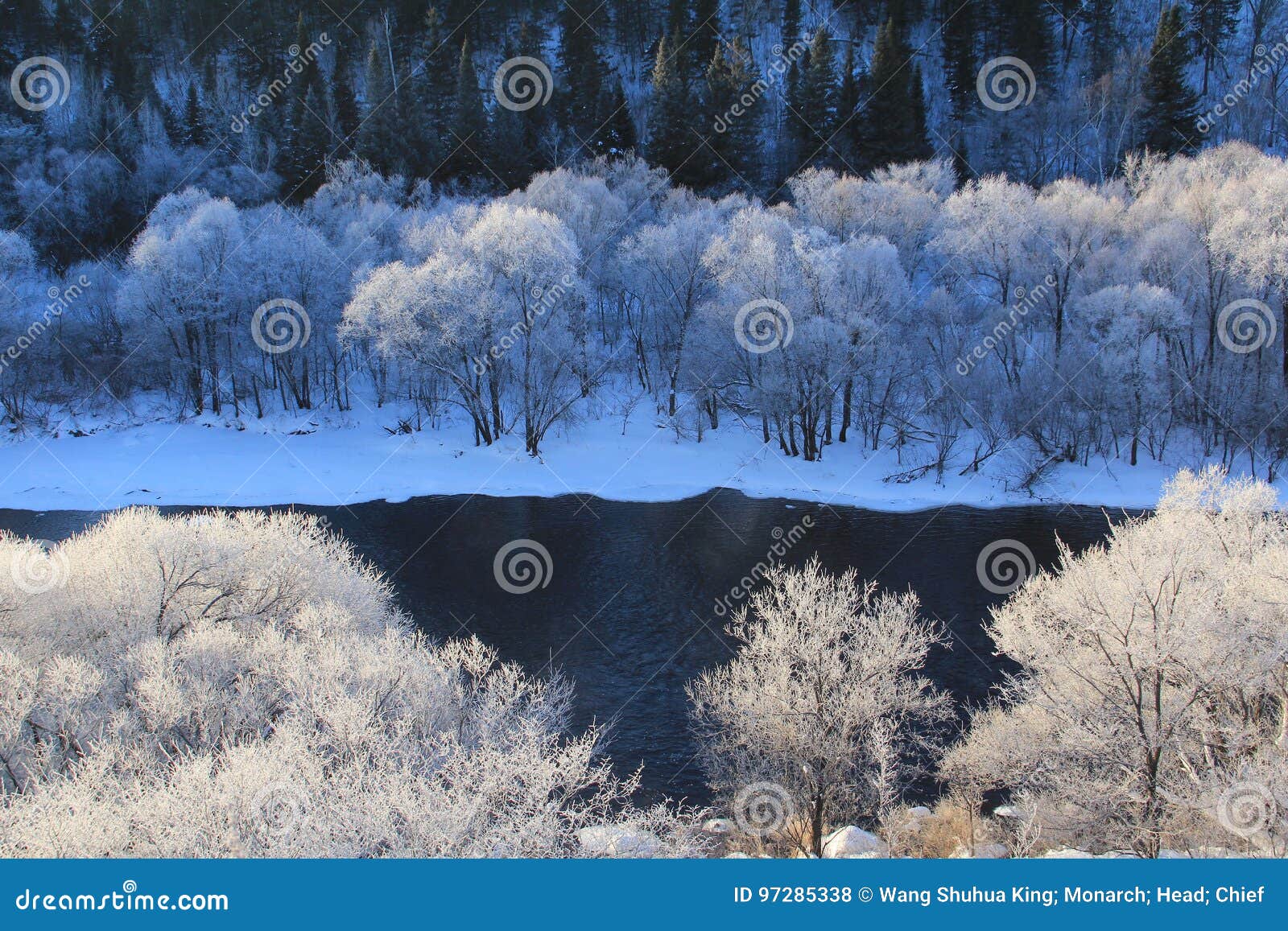 the snow and frost