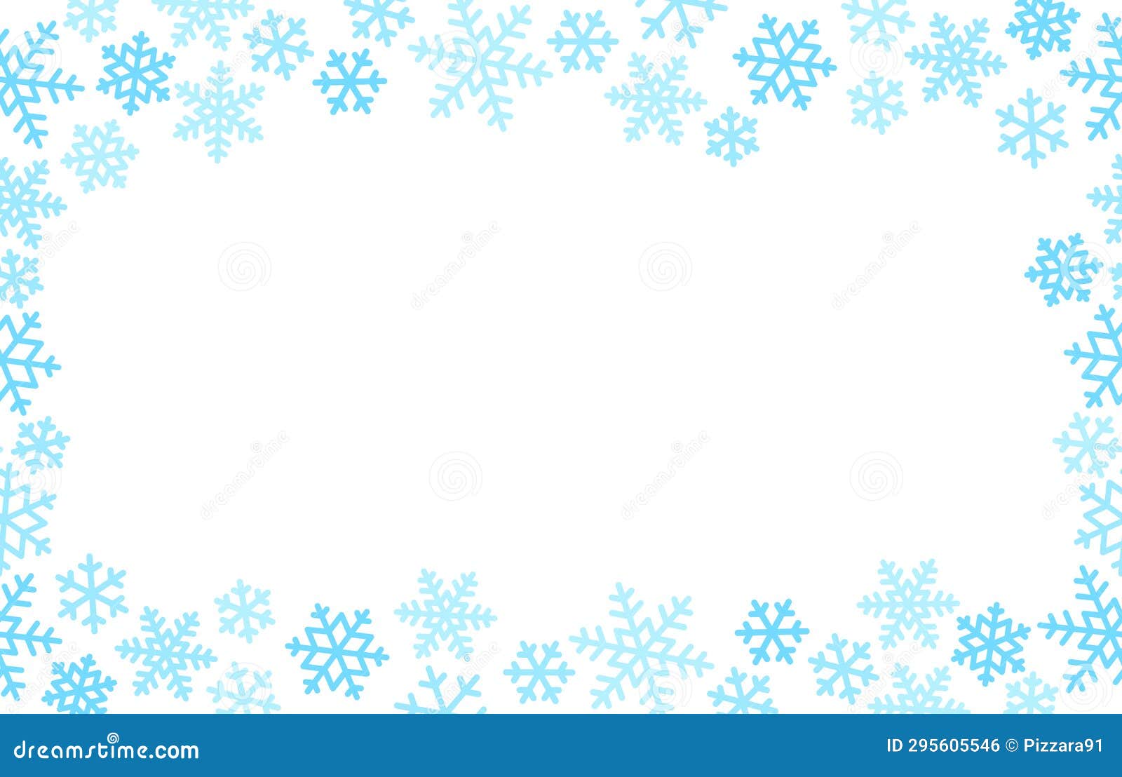Snow Frost Frame Decorative Background Stock Vector - Illustration of