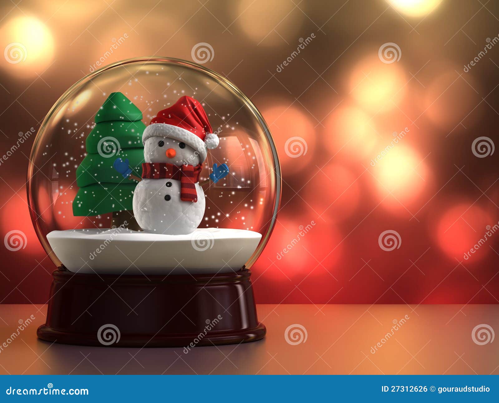 Snow globe stock illustration. Illustration of season 27312626