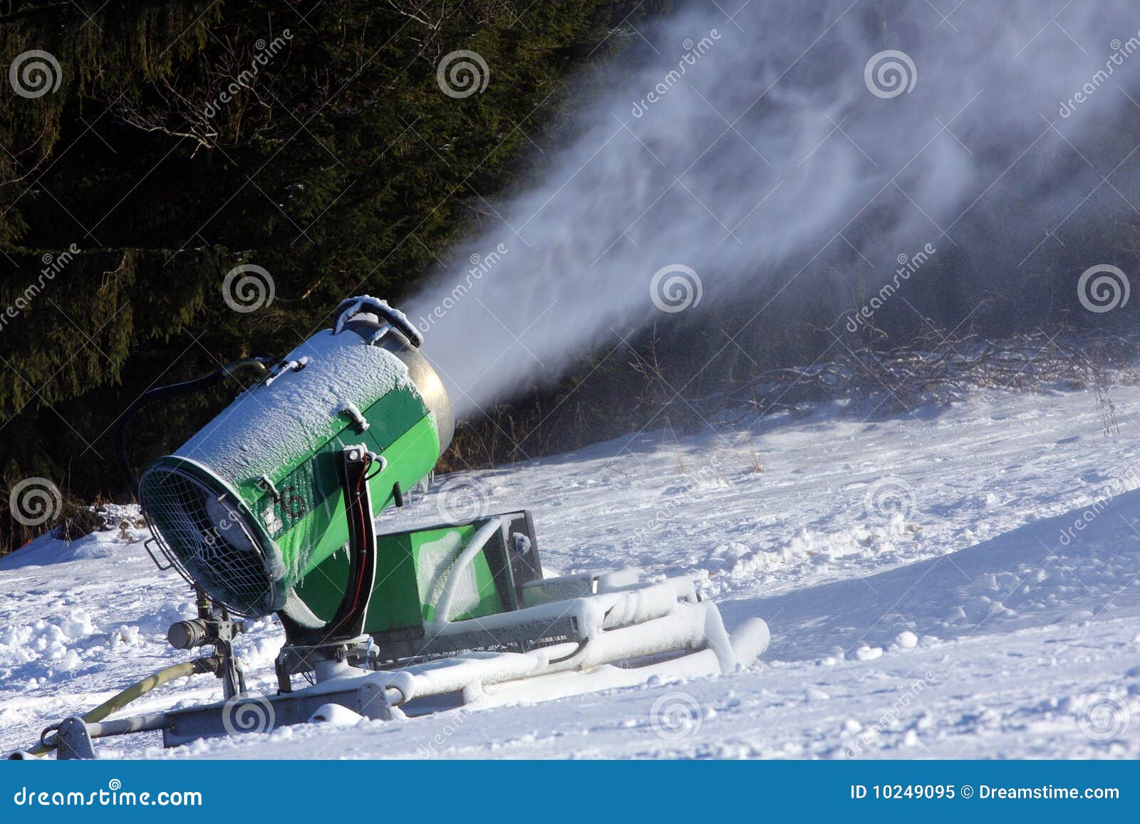 Snow gun stock image. Image of environmental, cannon 10249095