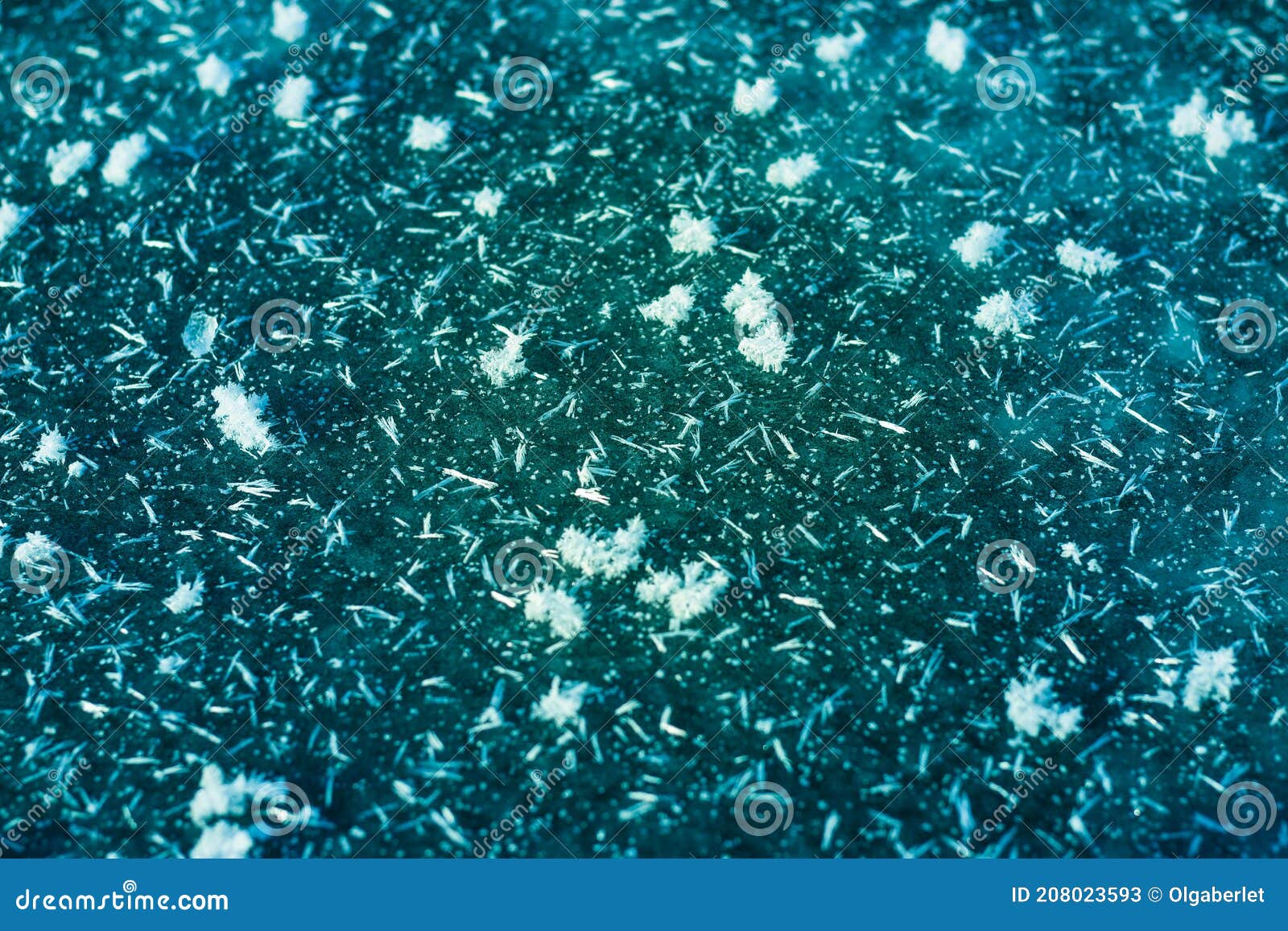 snow and ice texture closeup shallow dof with copy spase, ice crystals for backround pattern