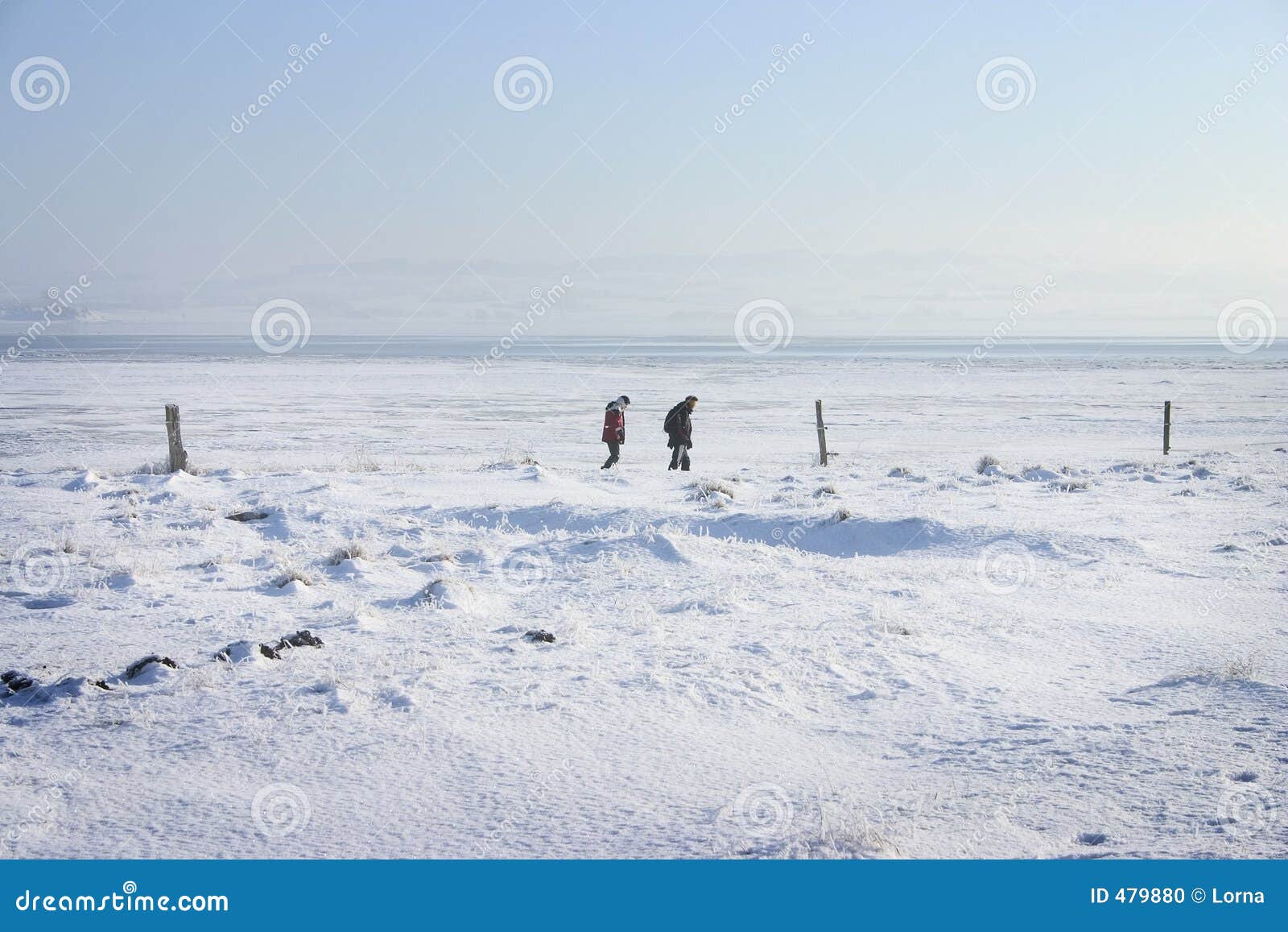 snow ice walking