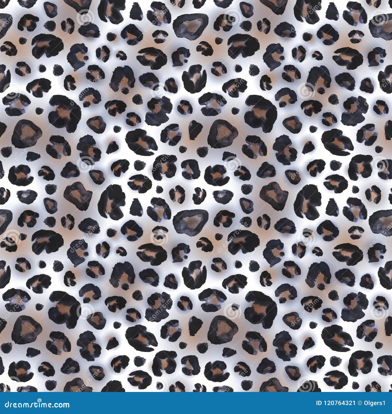 Snow Leopard Skin Seamless Pattern Background Stock Illustration Illustration Of Cheetah 