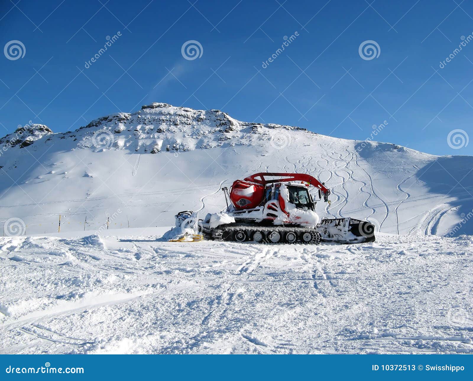Snow machine stock image. Image of slope, area, making 10372513